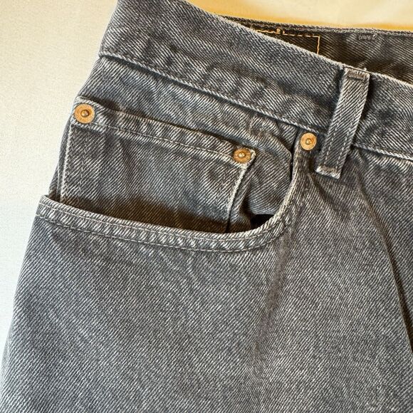 Vintage Levis 505 Jeans Mens 38x30 Black Gray Y2K Straight Red Tag - Picture 5 of 16